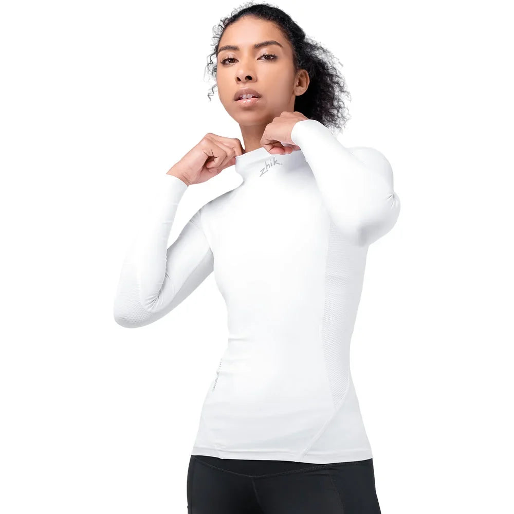 Zhik Eco Spandex UPF50+ Rash Vest Long Sleeve Womens White