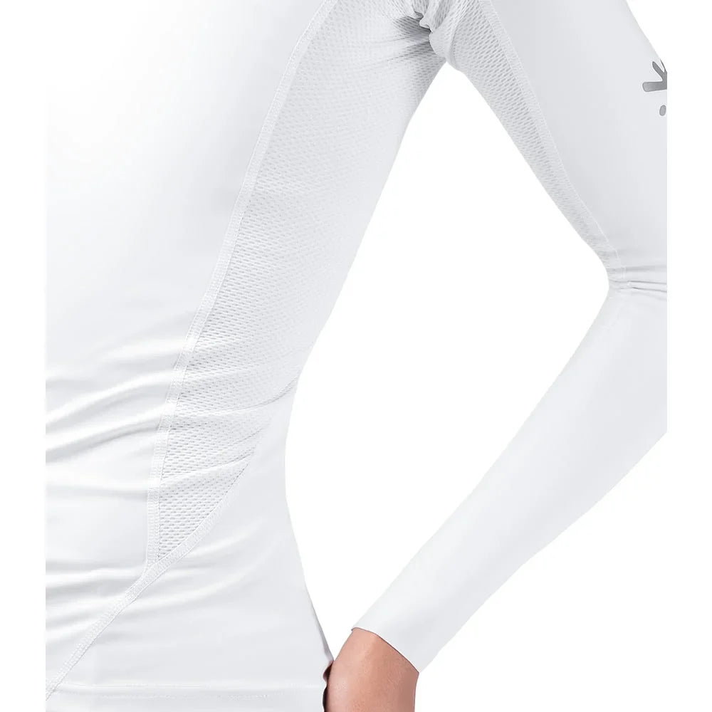 Zhik Eco Spandex UPF50+ Rash Vest Long Sleeve Womens White